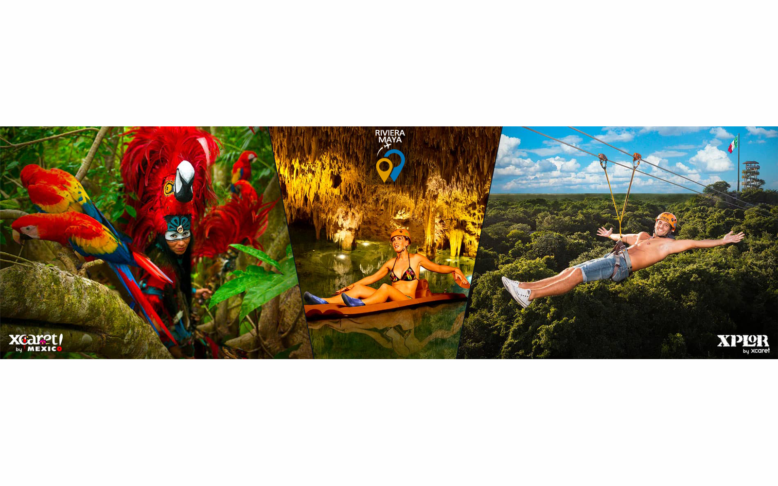 Aventure dans les parcs écologiques Riviera Maya