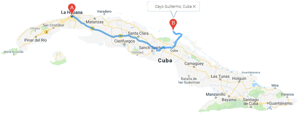 Havana-Cayo Guillermo