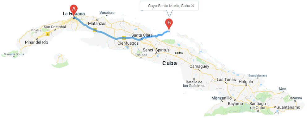 Havana-cayo santa Maria