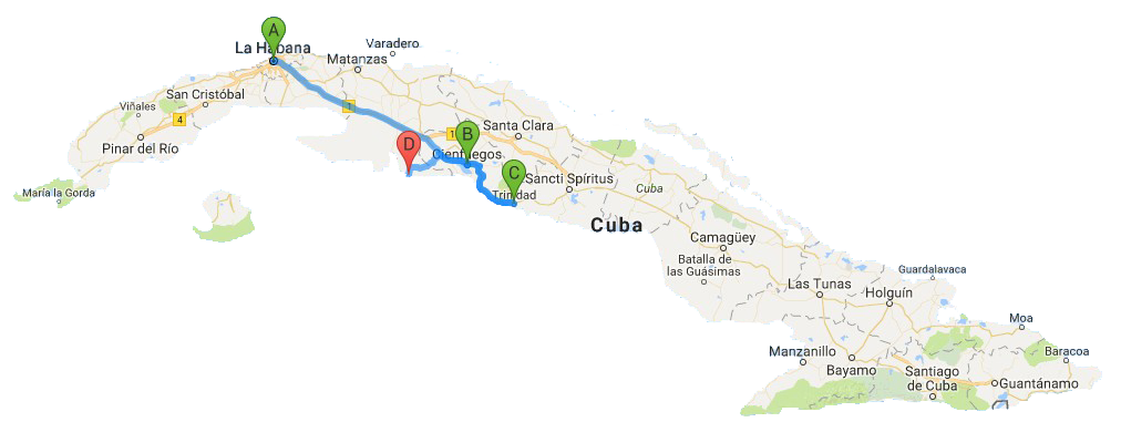 Havana-Cienfuegos-Trinidad-Playa Larga